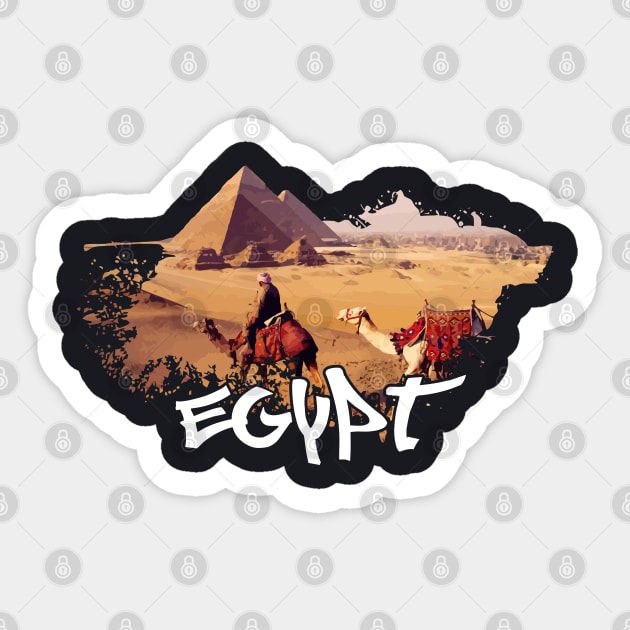 Egypt Lover Sticker by DARSHIRTS